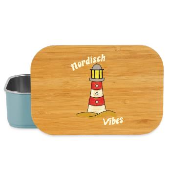 Nordic Vibes - Lighthouse - Lunch Box - light blue - Front