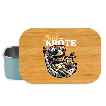 Chill Kröte – Schildkröte Cocktail Sonnenbrille - Lunch Box - Hellblau - Vorne
