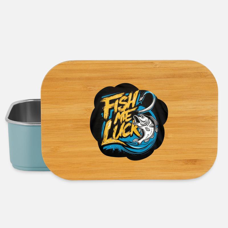 fish Man fishman Fish and Luck - Lunch Box - light blue