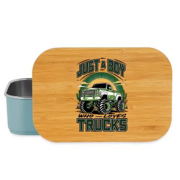 Einzigartiges Monstertruck- und Jingler-Design - Lunch Box - Hellblau - Vorne