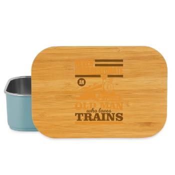 Railroad Grandpa - Lunch Box - light blue - Front