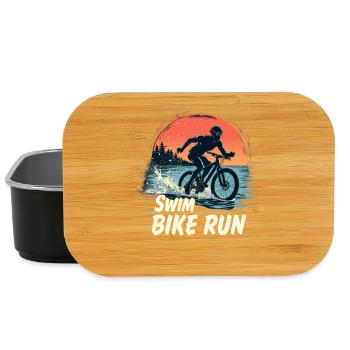 Triathlon-Anzug - Triathlet im Training - Lunch Box - Schwarz - Vorne