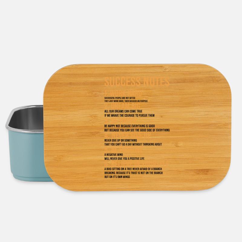 Success Notes - Lunch Box - light blue