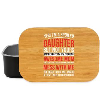 Yes I'm A Spoiled Daughter But Not Yours Funny - Lunch Box - Schwarz - Vorne