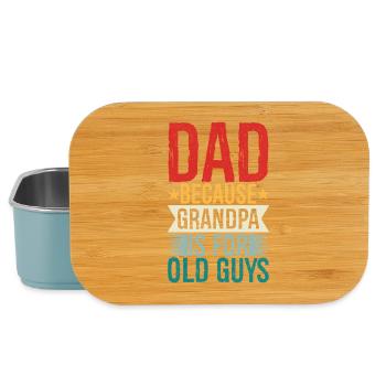 dad because grandpa Is for old guys - Lunch Box - Hellblau - Vorne