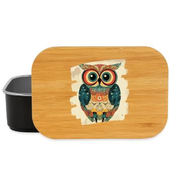 Eule - Lunch Box - Schwarz - Vorne