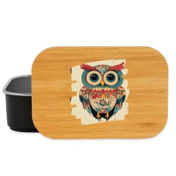 Eule - Lunch Box - Schwarz - Vorne