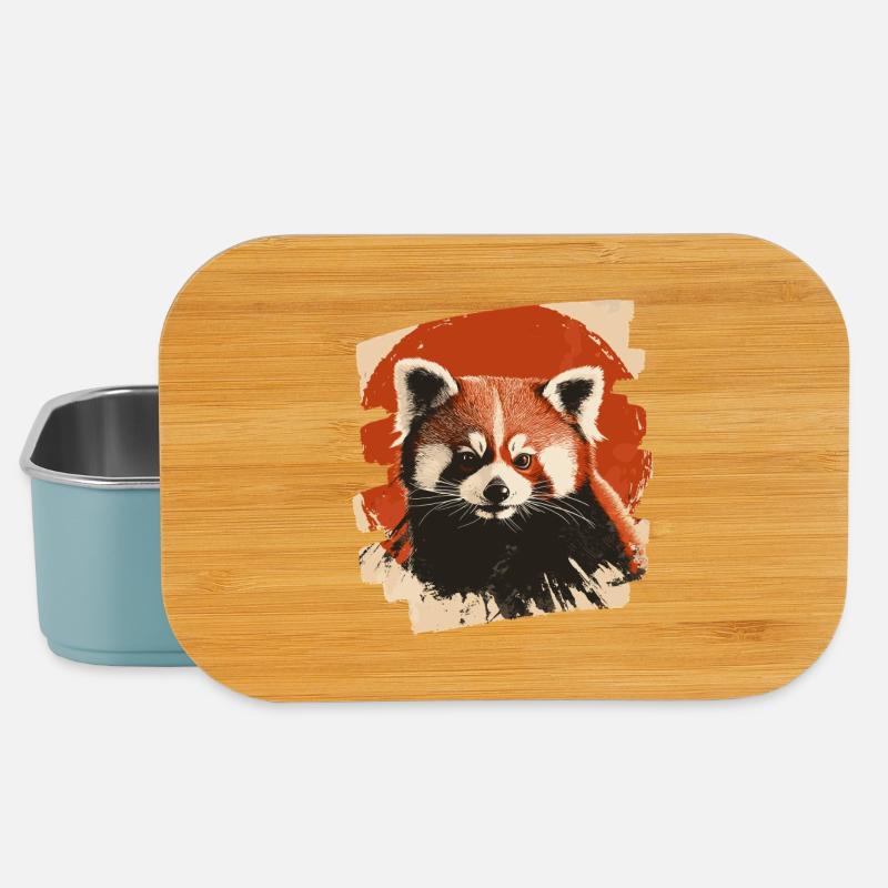 Roter Panda - Lunch Box - Hellblau