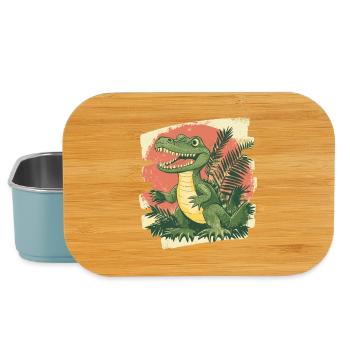 Krokodil Retro - Lunch Box - Hellblau - Vorne