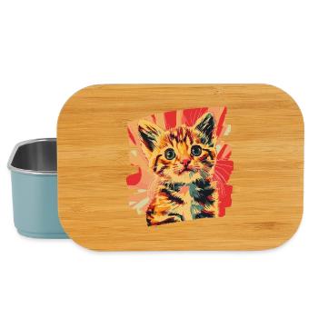 Kitten - Lunch Box - light blue - Front