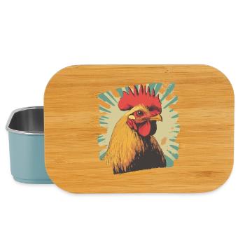 Rooster - Lunch Box - light blue - Front