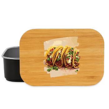 Taco - Lunch Box - black - Front