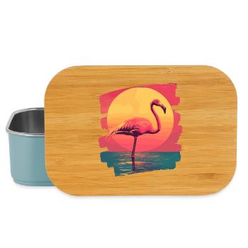 Flamingo - Lunch Box - Hellblau - Vorne
