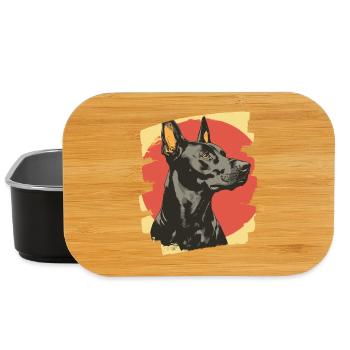 Dobermann - Lunch Box - Schwarz - Vorne