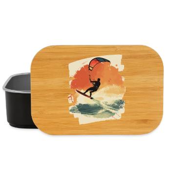 Kitesurfers - Lunch Box - black - Front