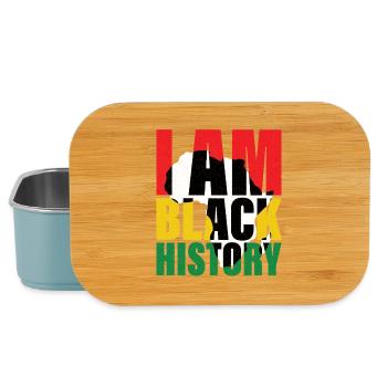 I Am Black History Month African American Pride - Lunch Box - Hellblau - Vorne
