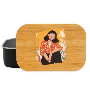 Relax Meditation Selfcare Me-Time - Lunch Box - Schwarz - Vorne