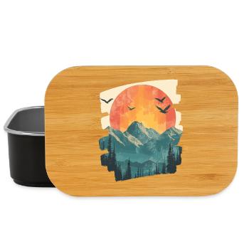 Berge - Lunch Box - Schwarz - Vorne