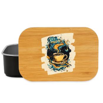 Kaffee Coffee Kaffeeliebhaber - Lunch Box - Schwarz - Vorne