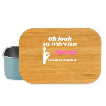 Oh Look My Wife s Last Nerve I want To Touch It - Lunch Box - Hellblau - Vorne