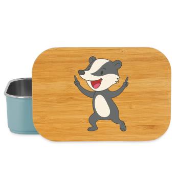 Party Badger - Lunch Box - light blue - Front