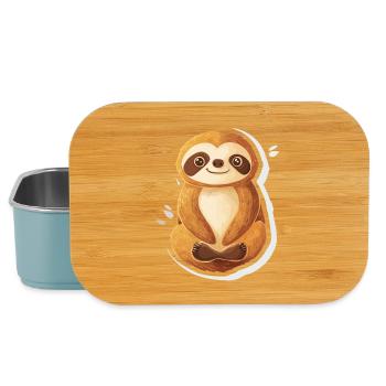 Faultier - Lunch Box - Hellblau - Vorne
