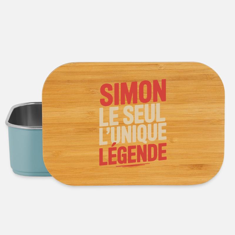 Simon The Only Unique Legend Man Gift - Lunch Box - light blue