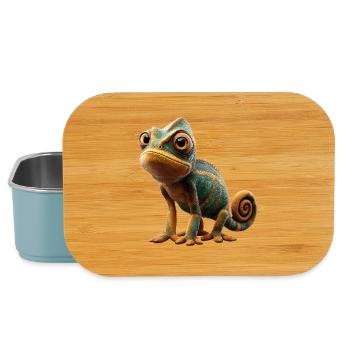 Chameleon Lizard Reptile Chameleon Iguana Lizard - Lunch Box - light blue - Front