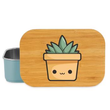 Pot de fleurs Kawaii - Boîte à goûter - bleu pâle - Devant