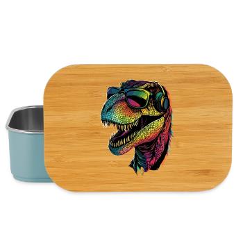 T-Rex Tyrannosaurus Rex Dino Papa Dinosaure - Boîte à goûter - bleu pâle - Devant