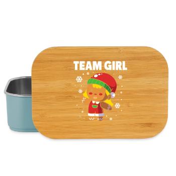 Dad-to-be Christmas Gender Reveal - Lunch Box - light blue - Front