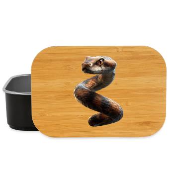 snake, python, cobra, rattlesnake, snakes - Lunch Box - black - Front