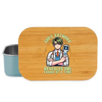 Sonographer God's Artwork Revealed One Ultrasound - Lunch Box - Hellblau - Vorne