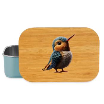 Hummingbird Hummingbird Bird Hummingbirds Cute Hummingbird - Lunch Box - light blue - Front
