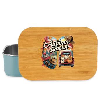  Autumn Season Herbst Vibes Kürbis Pickup - Lunch Box - Hellblau - Vorne