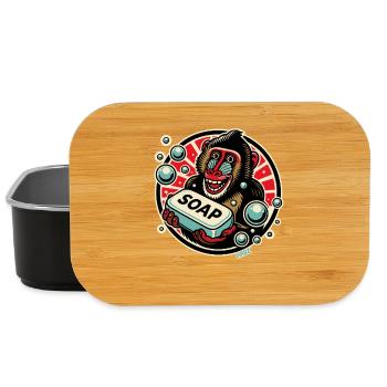 Mandrill Affe mit Seife - Lunch Box - Schwarz - Vorne