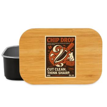 Chip Drop Holzschnitzer Poster Retro - Lunch Box - Schwarz - Vorne