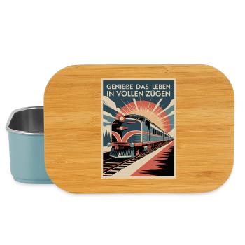 Railway Enjoy life to the fullest Railway - Lunch Box - light blue - Front