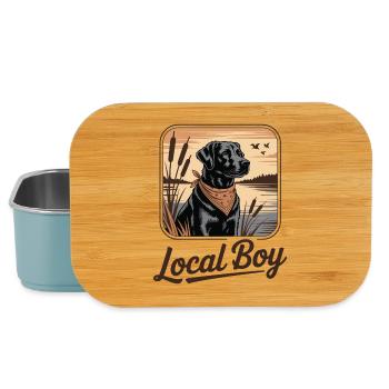 Local Boy Labrador Hunting Dog - Lunch Box - light blue - Front