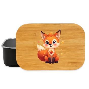 Herbstlicher Fuchs  - Lunch Box - Schwarz - Vorne