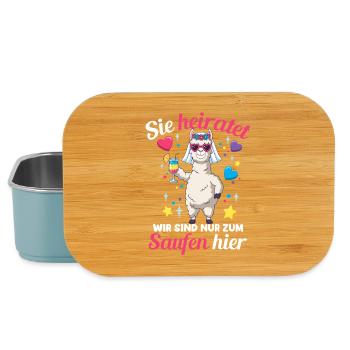 Bachelorette Party Wedding Bride Maid of Honor - Lunch Box - light blue - Front