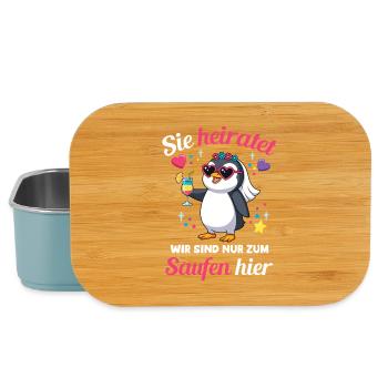Junggesellenabschied Hochzeit Braut Trauzeugin - Lunch Box - Hellblau - Vorne