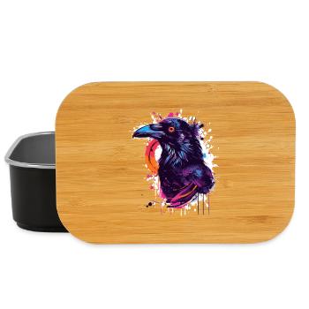 Color Explosion Raven Neon Splash - Lunch Box - black - Front