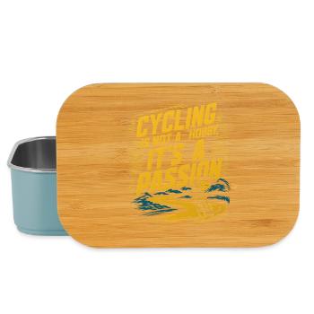 Cycling Appointment Cycling Bike Cyclist - Lunch Box - light blue - Front