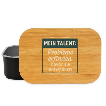 Talent! Inventing problems before they exist - Lunch Box - black - Front