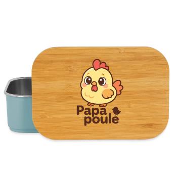Papa Poule - Father's Day - Lunch Box - light blue - Front