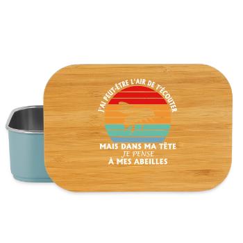 Ich scheine zuzuhören, aber ich denke an die Bienen - Lunch Box - Hellblau - Vorne