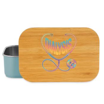 Regenbogen Diagnose Stethoskop - Lunch Box - Hellblau - Vorne