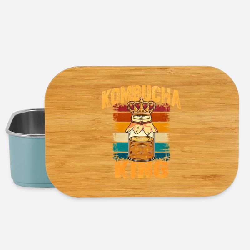 Kombucha König Retro - Lunch Box - Hellblau