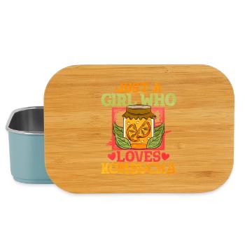 Only one girl loves kombucha - Lunch Box - light blue - Front